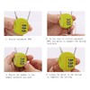 ZPLIUST 3-Digit Cable Luggage Locks Re-settable Combination, Alloy Body Color