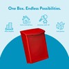 Architectural Mailboxes 2681R Marina Wall Mount Mailbox, Small, Red