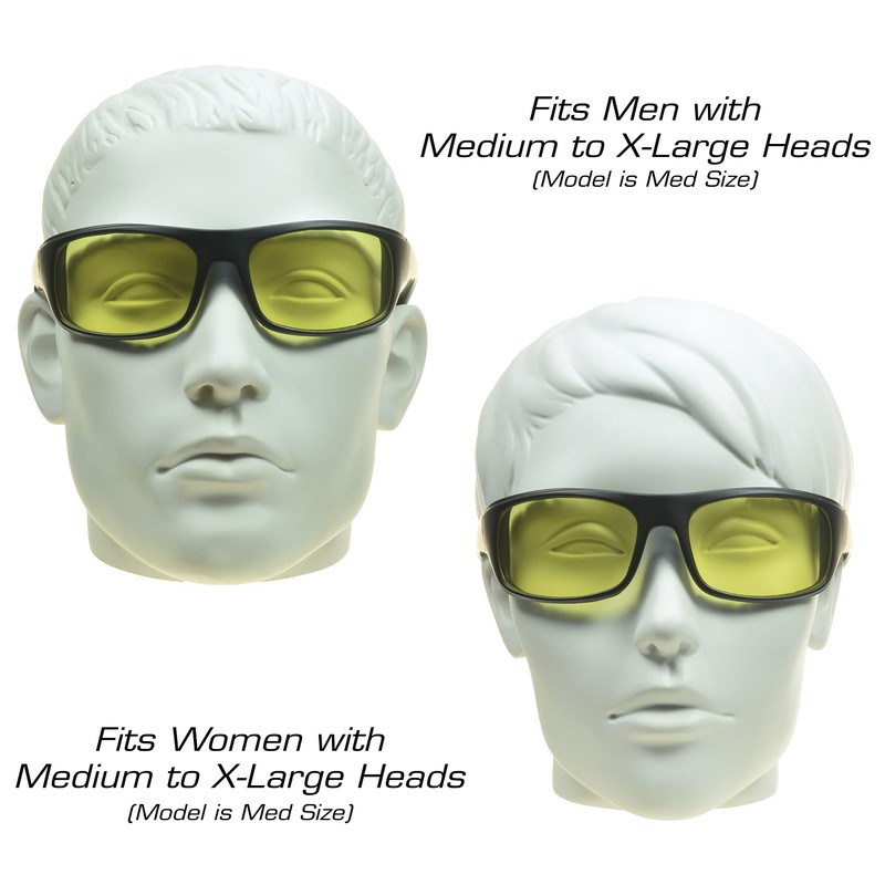 Bikershades Transitional Motorcycle Glasses Safety Photochromic YELLOW to DARK YELLOW
