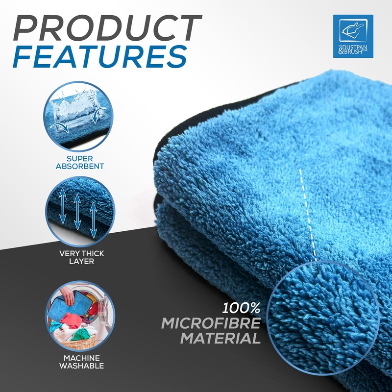 Microfibre Car Drying Towel Thick, Super Absorbent, Lint Free 40cm