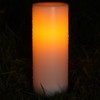 4"x10" Single Outdoor Solar LED Candle Light with Dusk to