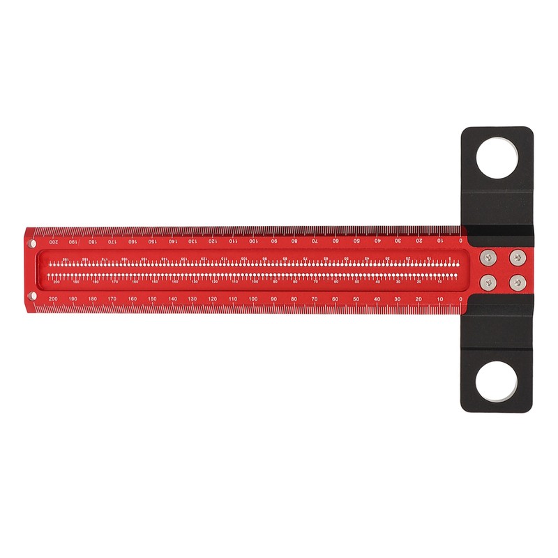 T Square Aluminum Alloy Carpenter Square Ruler Clear Scale Scriber