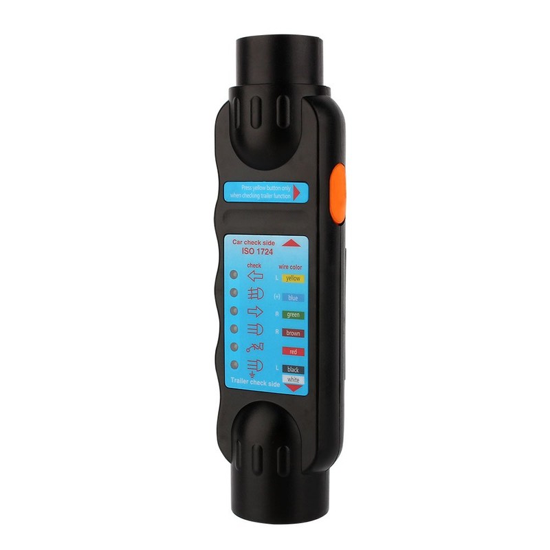 Trailer Tester Tool, 7Pin 12V Car Towing Trailer Plug Socket