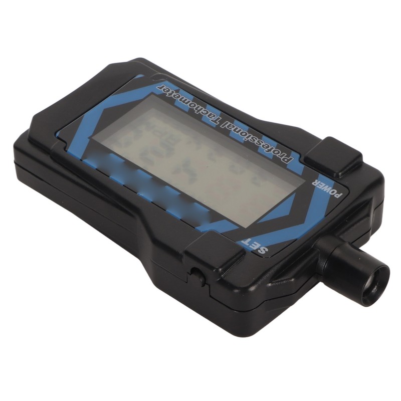 LED Handheld Tachometer Blue Backlit High Accuracy Easy Operation Propeller