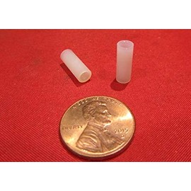 Natural Nylon Spacer, Unthreaded, No. 4 Screw Size x .187" OD x .115" ID x .500" Length, 200 Pcs.