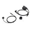 Throat Mic Earpiece 7.1mm Plug with Finger PTT Portable for