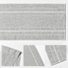 Artoid Mode Grey Rustic Linen Table Runner, Seasonal Embroidered Hollow