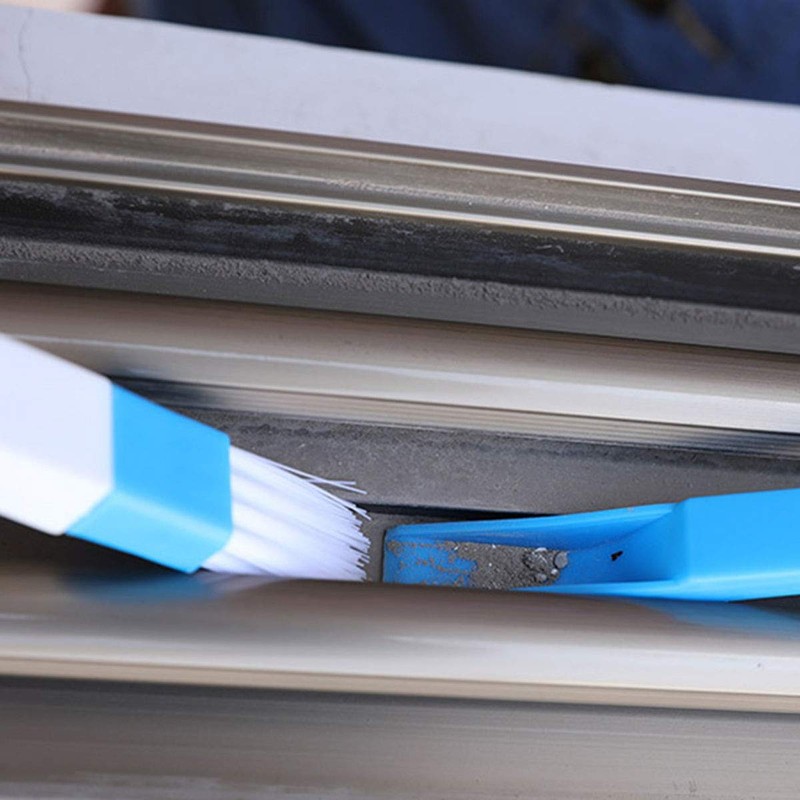 E-outstanding Window Groove Cleaning Brush 2PCS Window Track Door Groove