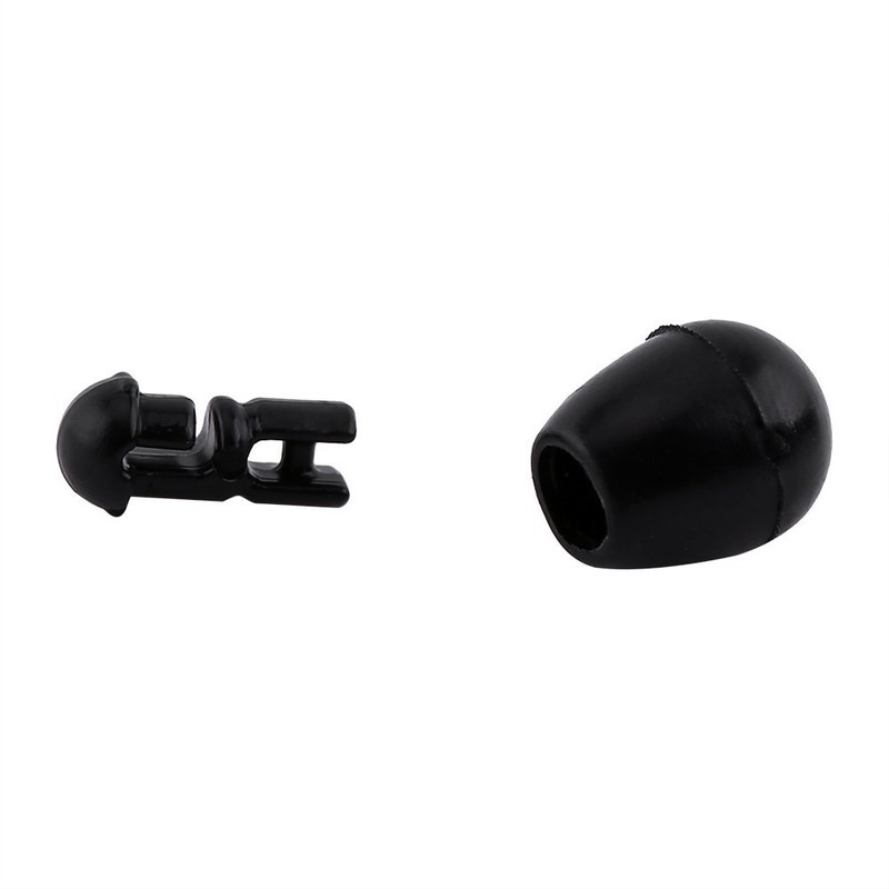 Alomejor 20 Pieces Quick Release Beads Black Fishing Line Holder