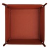 Foldable Leather Key Tray, 22 x 22 cm, Cube Pad