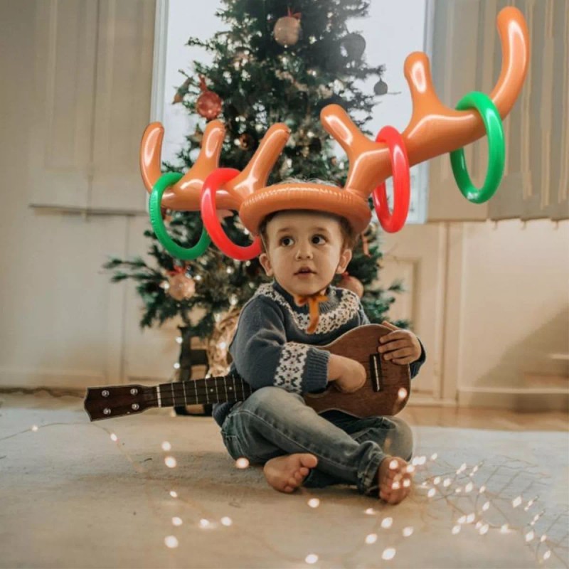 Universo en Linea Inflable Navidad Cuernos De Reno Juego Interactivo