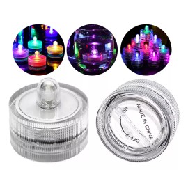 Lecute 12 Led Sumergible Luz Multicolor Centro Mesa Adorno Fiesta
