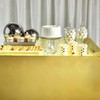 POPOYU Metallic Foil Gold Party Tablecloth,137 * 274cm Large Metallic