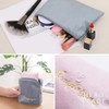 Hiro World Trade Makeup Pouch, 4-piece Set, Velour Material, Cute