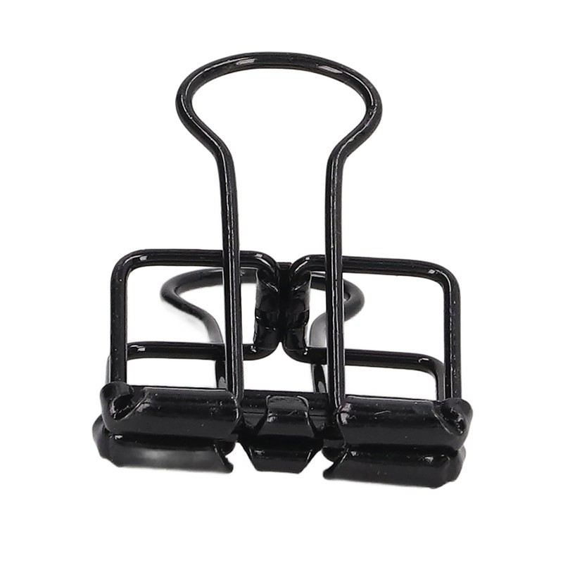 80Pcs Hollow Binder Clips 0.7in Sturdy Metal Hollow Out Strong