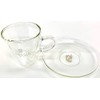 GAGGIA Demitasse Cup & Saucer, 2-Pack, Clear