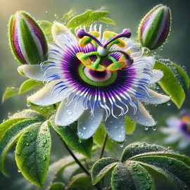 22Day Seeds: Seeds Purple Passionflower/Maypop/Perennial Flowers