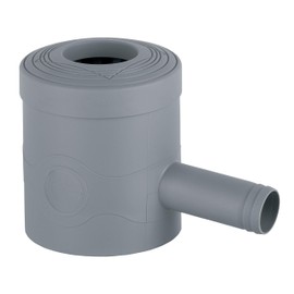 Rainwater Filter Rain Collector Standard Grey for Downpipes Diameter 68-100 mm and Square Downpipes with 60 x 60 mm for Filling Rain Barrels and Rainwater Butt