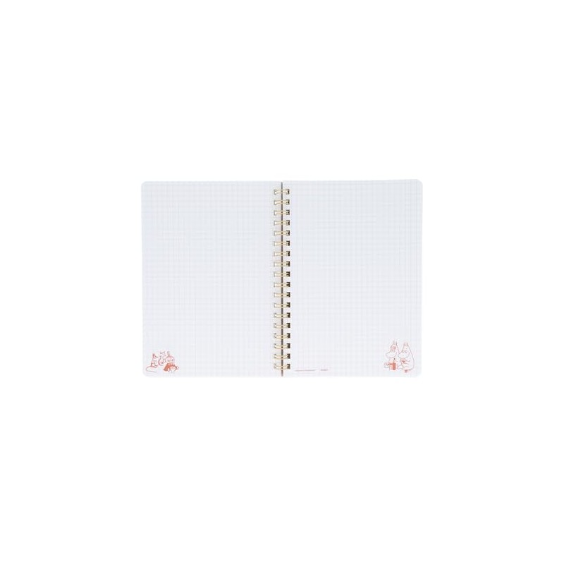 Sunstar Stationery Moomin Notebook, Ring Notebook, B6, 25, Spring Summer,