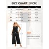 Bellcoco Womens Summer Outfits Jumpsuit Sleeveless Spaghetti Straps Wide Leg