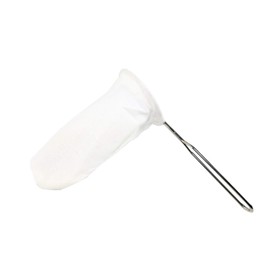 The Thika 3” Small Reusable Coffee/Tea Filter Traditional Thai style Cloth Coffee Filter Cloth Coffee Strainer Tea Strainer Sock Metal Handle Filter Pour Over Coffee Dripper Filter Cloth Tea Filter