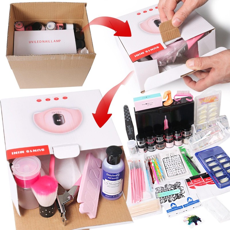 Acrylic Nail Art Kit-Nail Art Manicure Set Acrylic Powder Brush