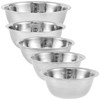 Abizarch Stainless Steel Mixing Bowls Set of 5,Multipurpose Metal Kitchen