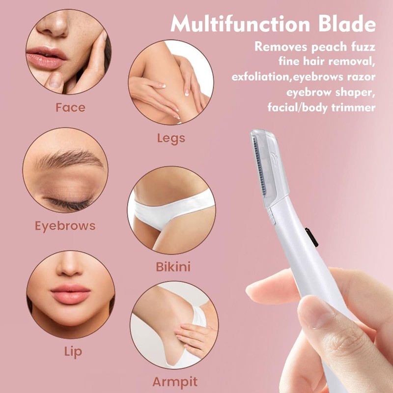 6 Pack Replacement Heads for Finishing Touch Flawless Dermaplane Glo