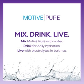 MOTIVE PURE Electrolyte Hydration, Grape, 32 oz Pump Bottle