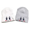 Duo Beanie Rosa Y Blanco Ojitos Gorrito Kirby Invierno Geek