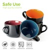 AmorArc 24 oz Soup Mugs with Handles, Jumbo Ceramic Bowls