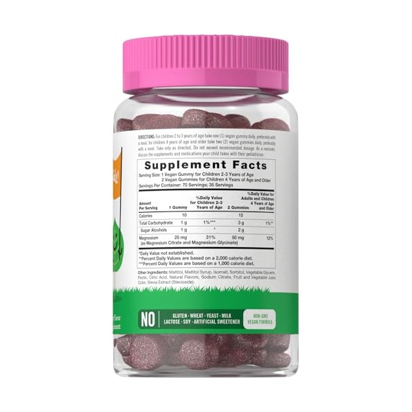 Lil' Sprouts Lil' Sprouts Children's Magnesium Gummies | 70 Count