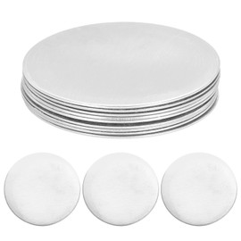 MECCANIXITY 10Pcs Stainless Steel Disc Blank Stamping Tag Engraved Stainless Steel Round Charm Pendant 1mm(T) 60mm/2.36" for Pendant Bracelet Necklace Jewelry Making Earring
