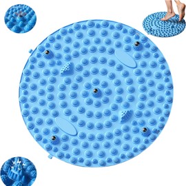 WINTTY Foot Mat (2024 New) Foot Point Mat, Magnetic Decompression Mat, Anti-Slip, Durable, Compact, Unisex, Blue - 13.8 inches (35 cm)