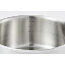 Dr.HOWS Warmwood Nonstick Pot 9.5 inch with Lid - Large Kitchen Stainless Steel Pot with Wooden Handles - Lightweight Pot For Induction, Ceramic, Electric, Halogen and Gas Cooktops