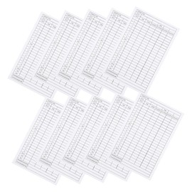 Parliky Golf Scorecards 30pcs Coated Paper Scorecards Portable for Golfer's Score Record