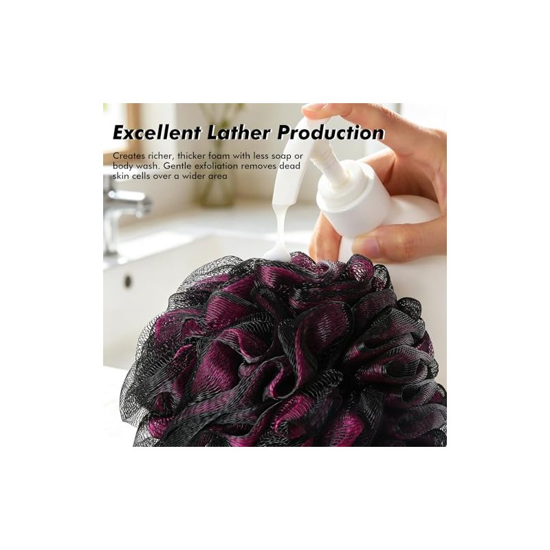 BTYMS Esponjas de baño XXL, lufas de 100 g/unidad, esponjas