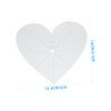 SEWACC 3pcs Acrylic Patchwork Rulers Heart Shape Sewing Rulers for