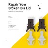 Bin Lid Replacement Striker Pin & Latch Set Compatible with