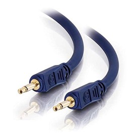 C2G 40619 Velocity 3.5mm M/M Mono Audio Cable, 3Ft, Blue
