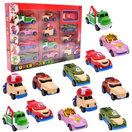 Car Toy Car Set, 12 Pieces Car Toy Mini Die Cast Toy Cars Toy Pull Back Cars Small Vehicles Mini Cars Toy Car Toy for Toddlers Girls Boys Toy