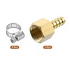 sourcing map 2pcs Brass Hose Barb Fittings, 5/16" Barb x
