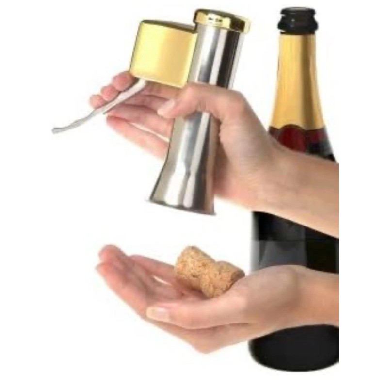 Descorjet Champagne Bottle Opener. Open your bottles with this One-hand