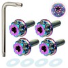 RENPA Titanium Alloy License Plate Specific Bolt Wild Design Vehicle