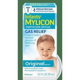 Mylicon Infants' Mylicon Gas Relief Drops, Original Formula, 1/2 fl oz (15 mL), 50 Doses