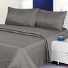 Deluxe 4 Piece Microfiber Sheet Set (Full, Silver)