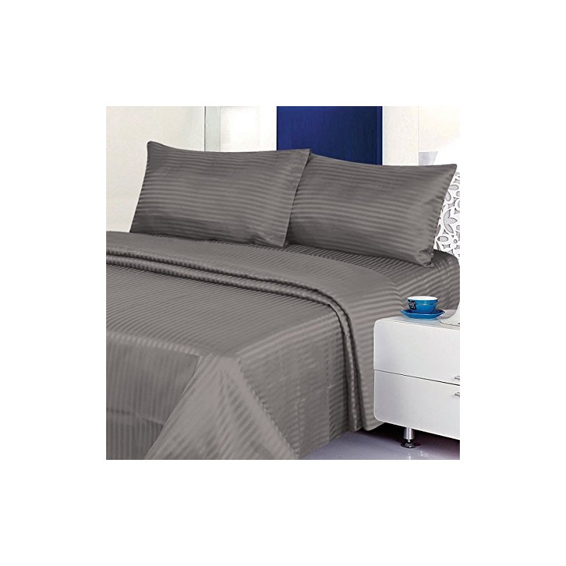 Deluxe 4 Piece Microfiber Sheet Set (Full, Silver)