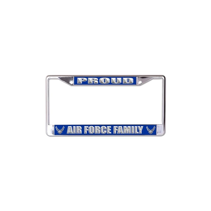 U.S. Air Force Family Chrome License Plate Frame