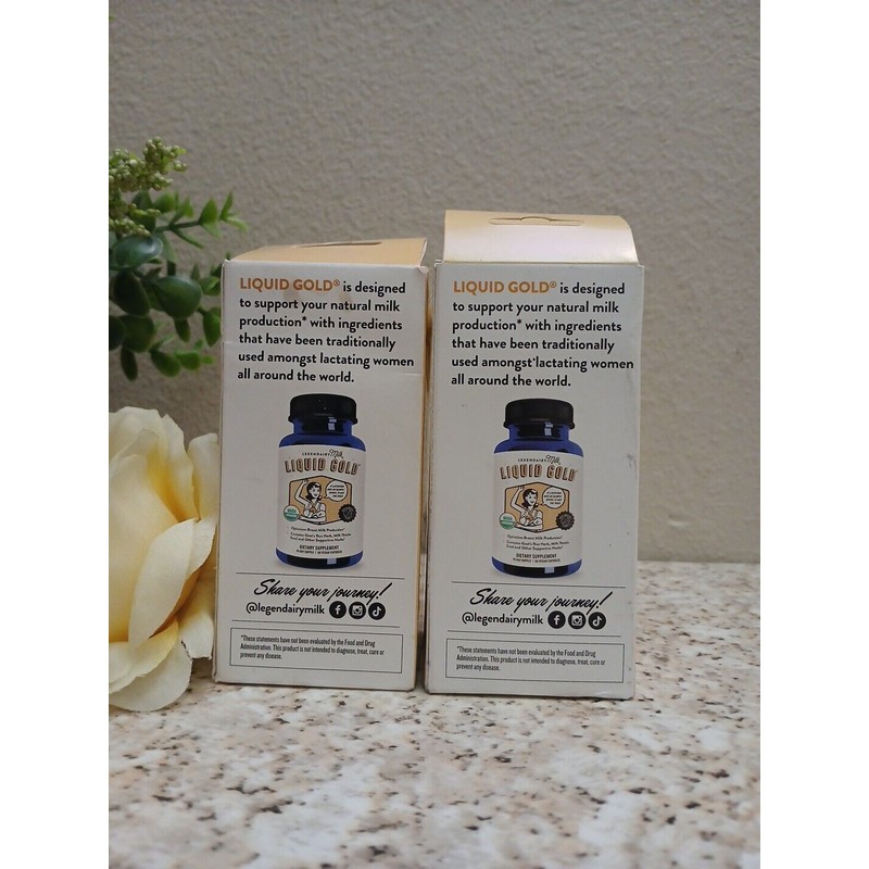 Legendairy Milk Liquid Gold - 60 Vegetarian Capsules - Exp:01/27