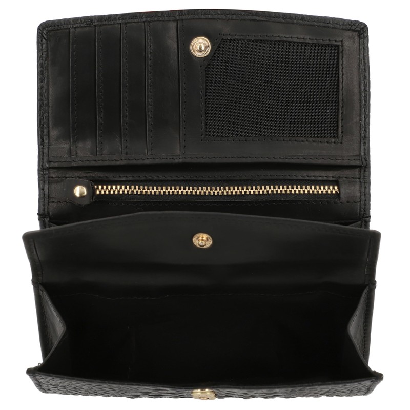 Gusti Helga Women's Leather Purse Black Leather, black, Classic